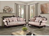 Veracruz Dark Cherry/Light Brown Sofa & Loveseat - Ornate Home