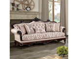 Veracruz Dark Cherry/Light Brown Sofa - Ornate Home