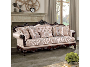 Veracruz Dark Cherry/Light Brown Sofa - Ornate Home