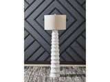 Veraleigh White Poly Floor Lamp - Ornate Home