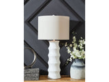 Veraleigh White Poly Table Lamp - Ornate Home
