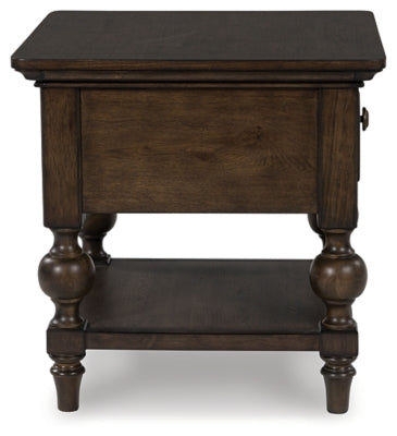 Veramond Brown End Table - Ornate Home