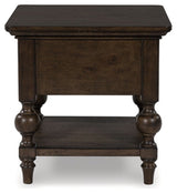 Veramond Brown End Table - Ornate Home
