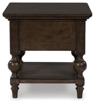 Veramond Brown End Table - Ornate Home