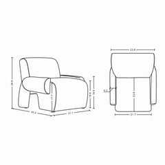 Verandah Accent Chair in Olive Green - Ornate Home
