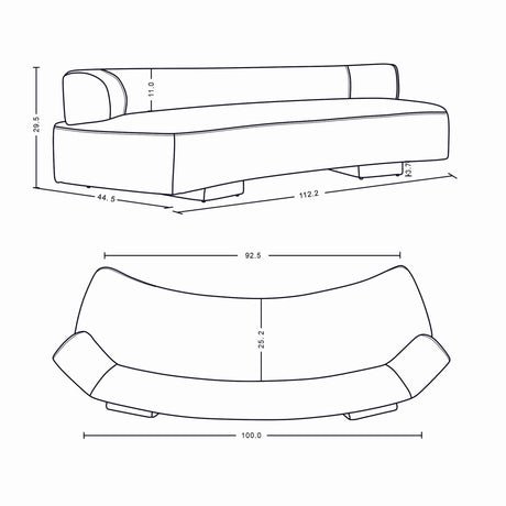 Verandah XL Sofa in Beige - Ornate Home