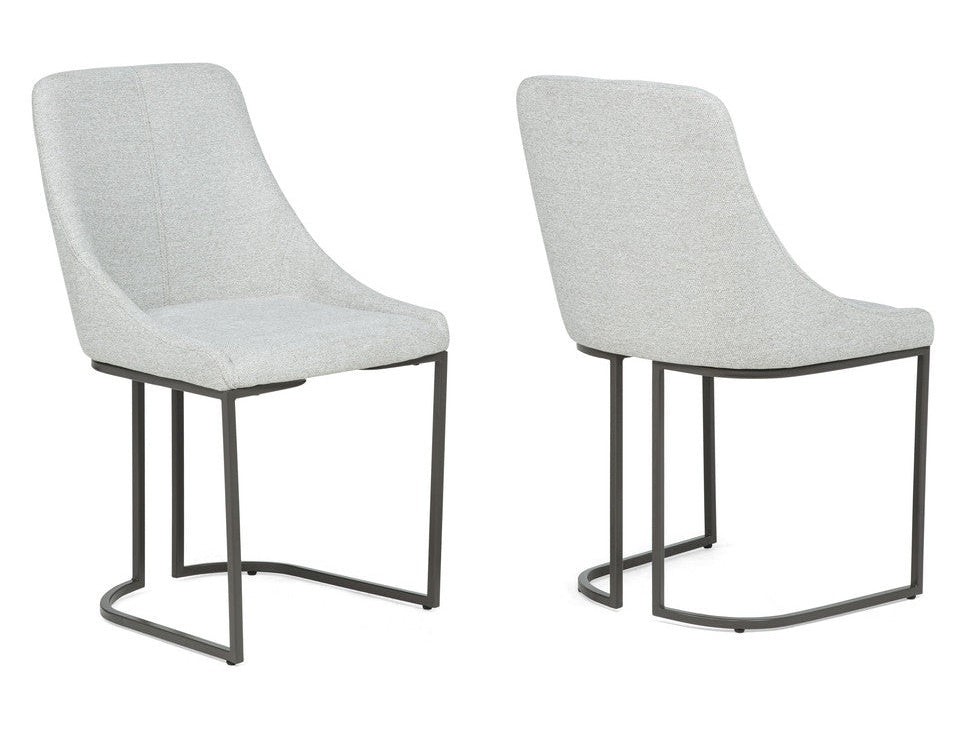 Verano Light Gray Dining Chair (Set of 2) - Ornate Home