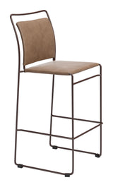 Verbena Brown Barstool (Set of 2) - Ornate Home