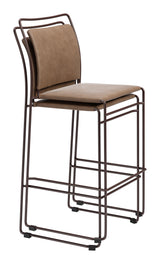 Verbena Brown Barstool (Set of 2) - Ornate Home