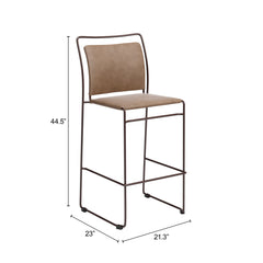 Verbena Brown Barstool (Set of 2) - Ornate Home