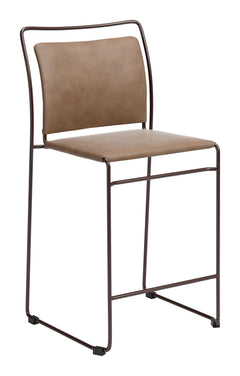 Verbena Brown Counter Stool (Set of 2) - Ornate Home