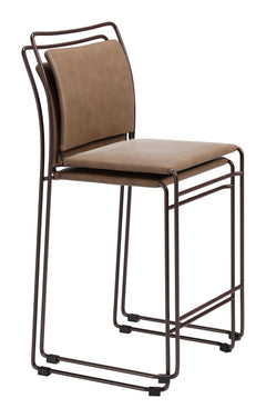 Verbena Brown Counter Stool (Set of 2) - Ornate Home