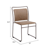 Verbena Brown Dining Chair (Set of 2) - Ornate Home