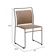 Verbena Brown Dining Chair (Set of 2) - Ornate Home