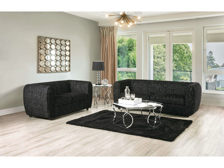 Verdal Black Sofa & Loveseat - Ornate Home