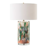 Verdant Blue/Green/Pink Table Lamp - Ornate Home