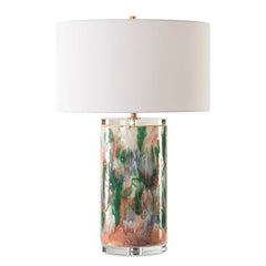 Verdant Blue/Green/Pink Table Lamp - Ornate Home