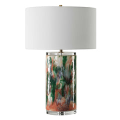 Verdant Blue/Green/Pink Table Lamp - Ornate Home