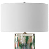 Verdant Blue/Green/Pink Table Lamp - Ornate Home