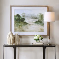 Verdant Multicolor Watercolor Landscape Print - Ornate Home