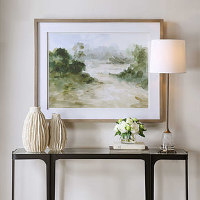 Verdant Multicolor Watercolor Landscape Print - Ornate Home