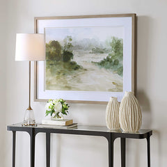 Verdant Multicolor Watercolor Landscape Print - Ornate Home
