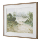 Verdant Multicolor Watercolor Landscape Print - Ornate Home