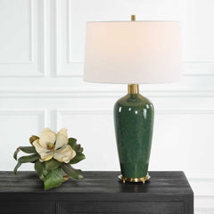 Verdell Green Table Lamp - Ornate Home