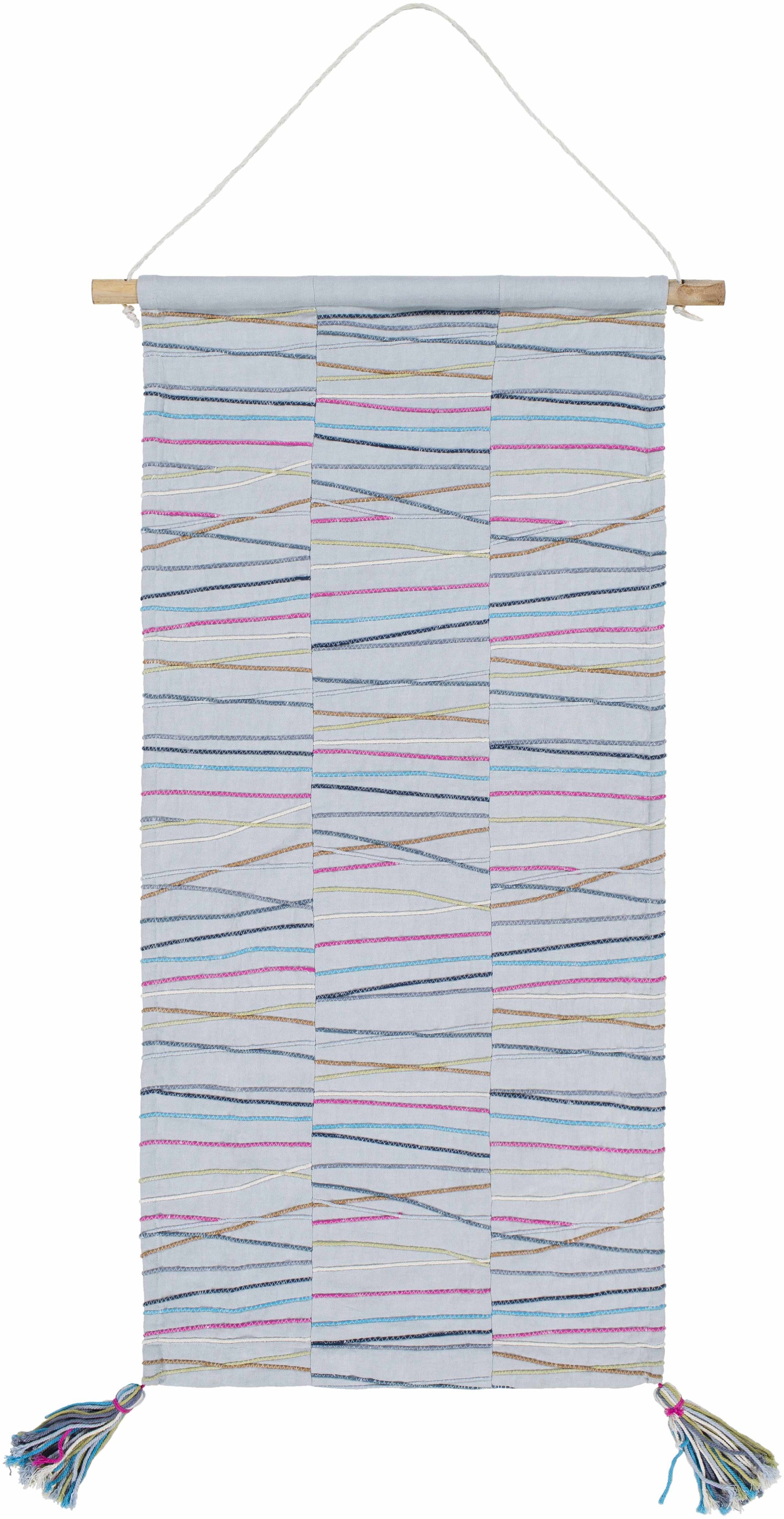 Verden Striped Multicolor Wall Hanging - Clearance - Ornate Home