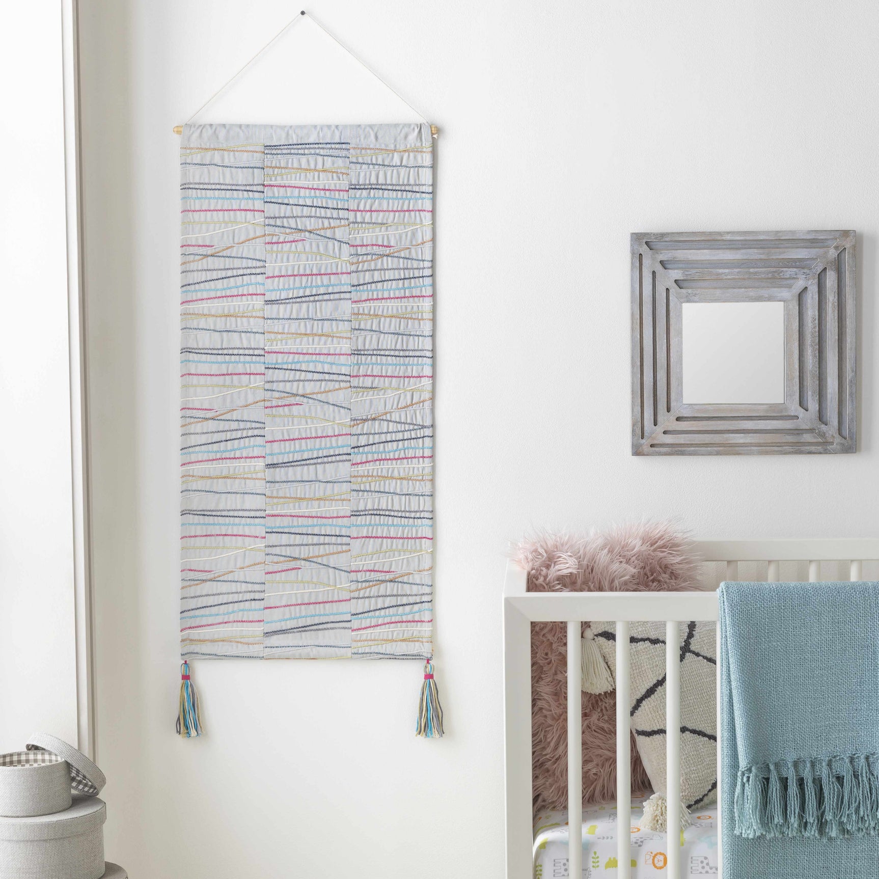 Verden Striped Multicolor Wall Hanging - Ornate Home