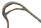 Verdigris Green Metal Bench - Ornate Home