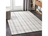 Verdon Light Gray Plaid Rug - Ornate Home