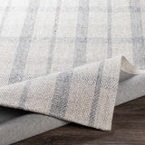 Verdon Light Gray Plaid Rug - Ornate Home