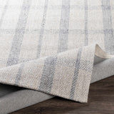 Verdon Light Gray Plaid Rug - Ornate Home