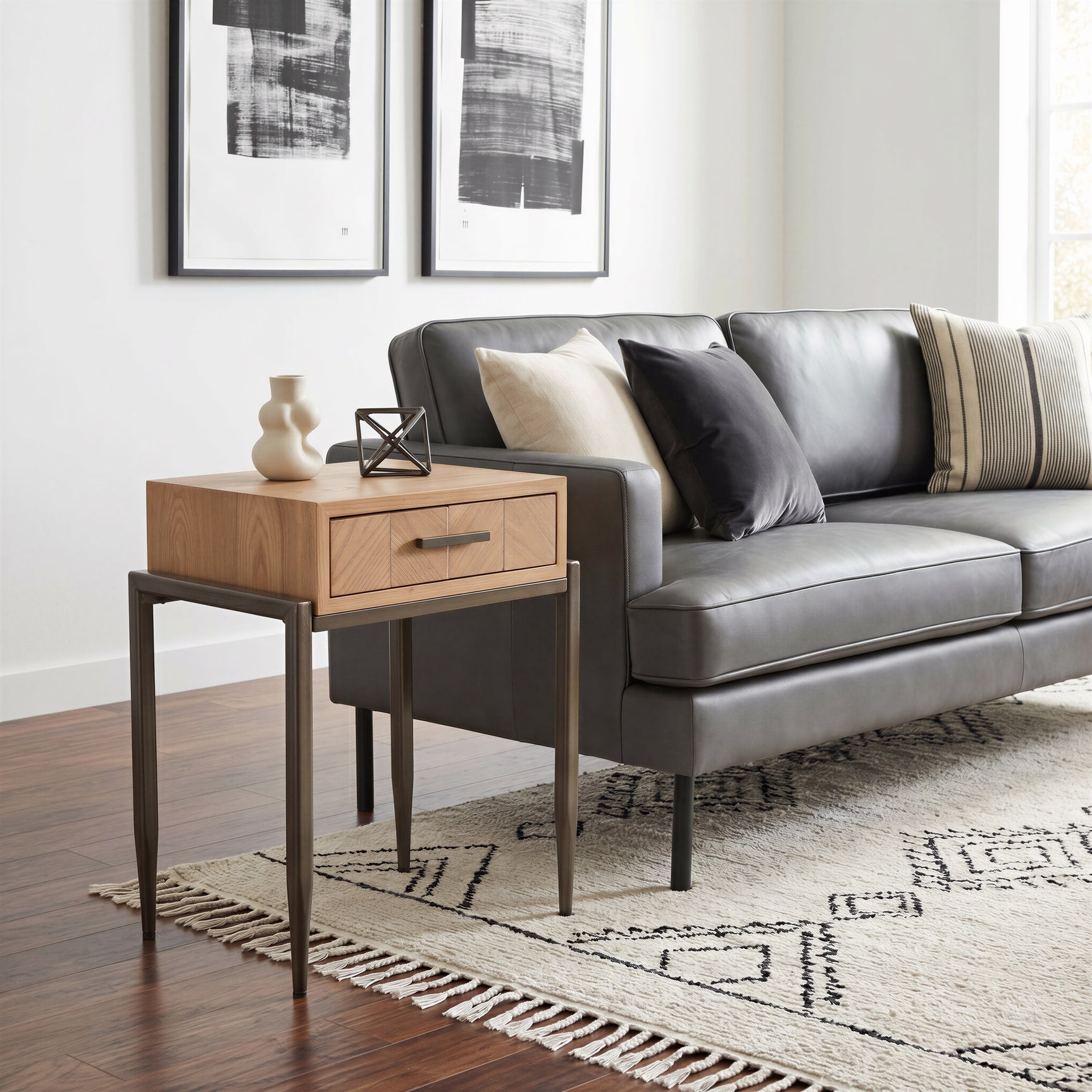 Verec Natural Side Table