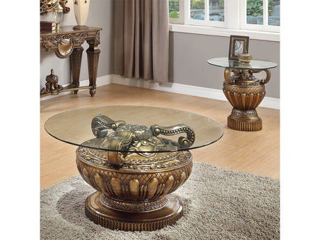 Verena Bronze 3pc Coffee Table Set  / HD-8908B - Ornate Home
