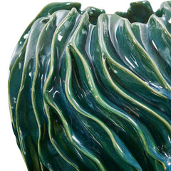 Veridian Ridge Green Indoor-Outdoor Vases (Set of 2) - Ornate Home