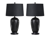 Veriity Black Table Lamp (Set of 2) - Ornate Home