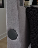 Verishaw Gray California King Upholstered Bed - Ornate Home