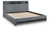 Verishaw Gray Full Upholstered Bed - Ornate Home