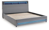 Verishaw Gray King Upholstered Bed (Online Special Price) - Ornate Home