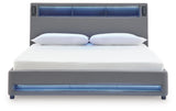 Verishaw Gray King Upholstered Bed (Online Special Price) - Ornate Home