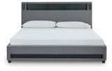 Verishaw Gray King Upholstered Bed (Online Special Price) - Ornate Home