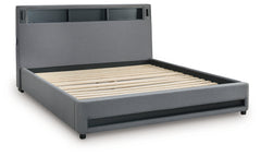 Verishaw Gray Queen Upholstered Bed - Ornate Home