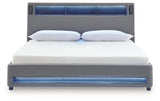 Verishaw Gray Queen Upholstered Bed - Ornate Home