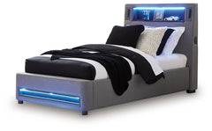 Verishaw Gray Full Upholstered Bed - Ornate Home