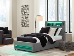 Verishaw Gray Full Upholstered Bed - Ornate Home