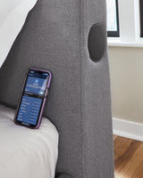 Verishaw Gray Twin Upholstered Bed - Ornate Home