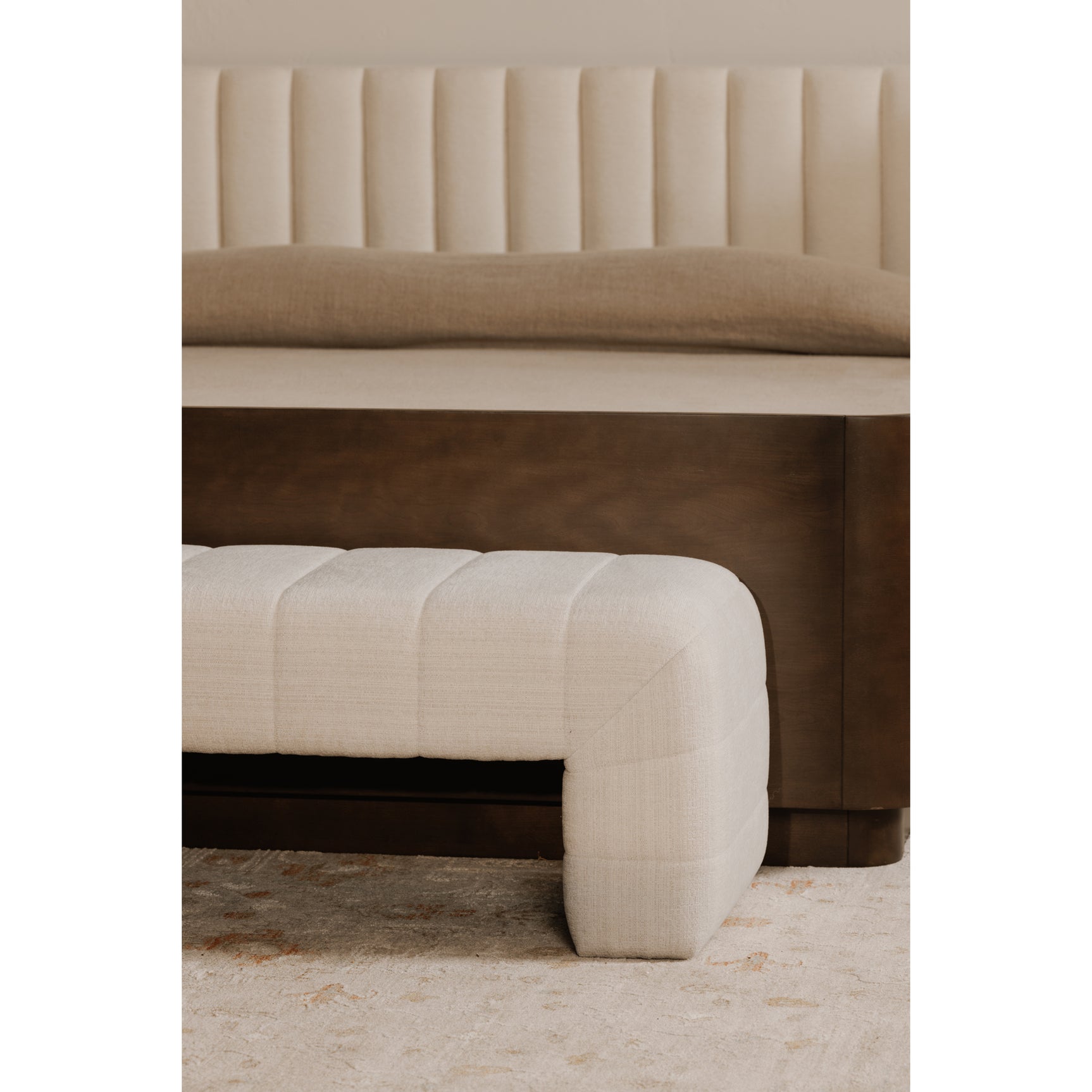 Verity Oatmeal Bench - Ornate Home
