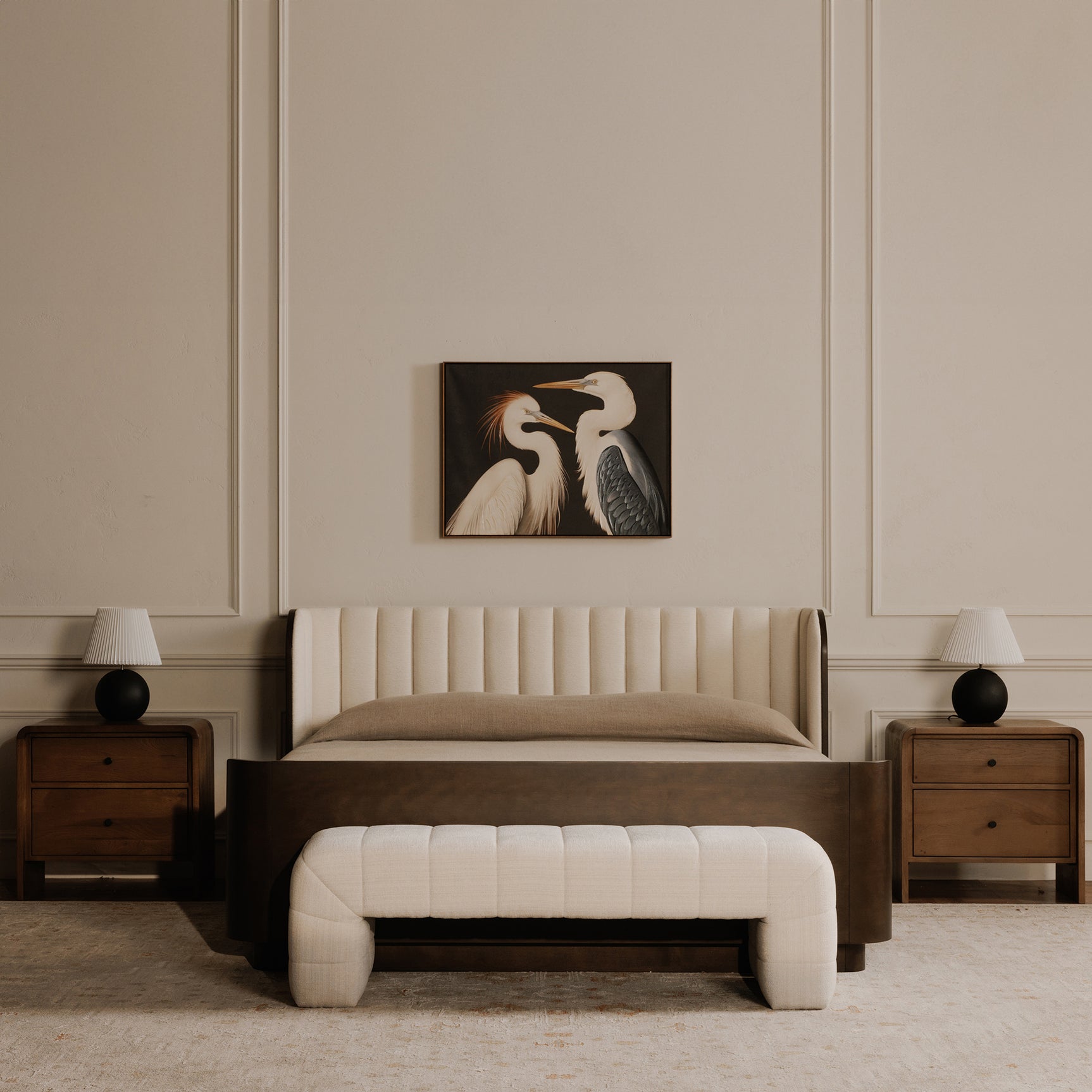 Verity Oatmeal Bench - Ornate Home